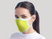 Reusable Face Masks: 4-Pack (Yellow)