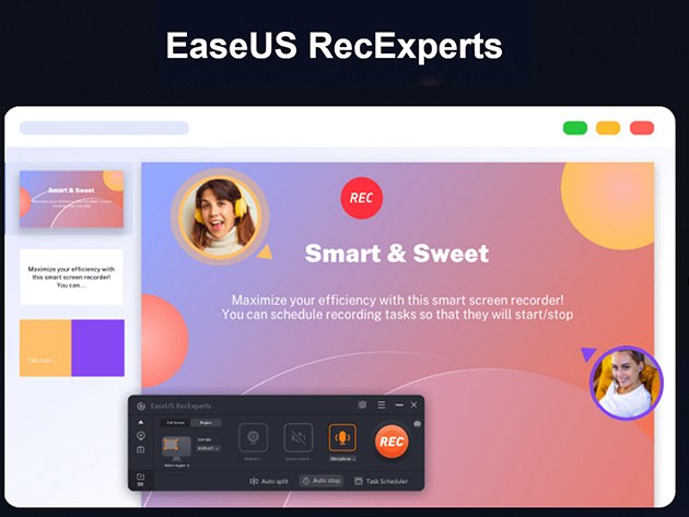 EaseUS RecExperts lifetime subscription [1 Mac]
