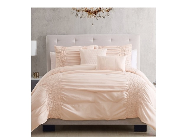 Hallmart Collectibles Blush Amalia Twin/Twin XL 4 Piece Comforter Set Pink