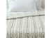 Yolly Channel Knit Throw Cream White / 50"x70"