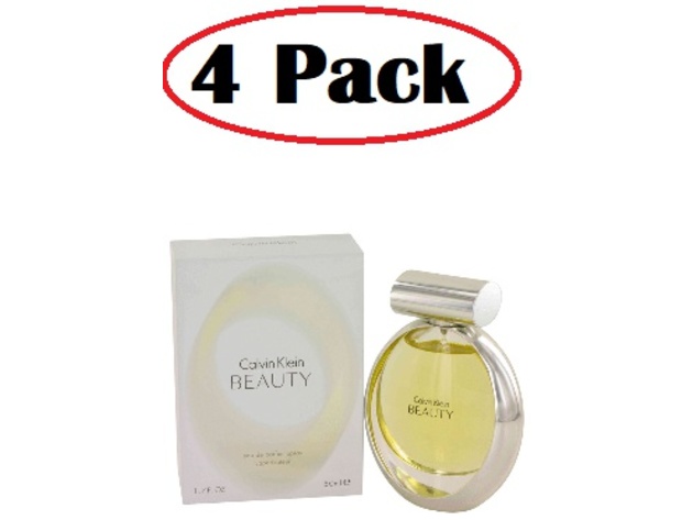4 Pack of Beauty by Calvin Klein Eau De Parfum Spray 1.7 oz