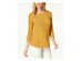 Charter Club Women's Petite Pima Cotton Button-Shoulder Top Yellow Size Extra Large