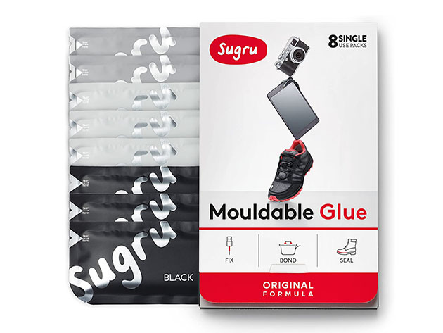 Sugru Mouldable Glue 8 Pack, Classic Colours