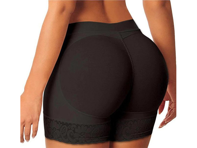 Padded Body Shaper Butt Lifter Panty (Black/Large)