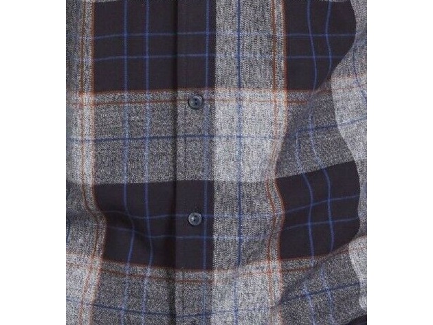 Levi's Men's Booth Regular-Fit Plaid Flannel Shirt Gray Size Extra Large