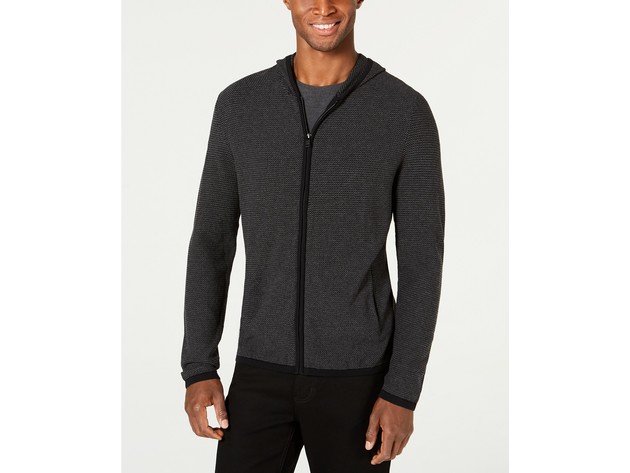 Alfani Men's Sweater Hoodie Black Size X-Large