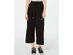 Michael Kors Women's Wide-Leg Cropped Pants Black Size Extra Large