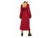 Free People Women's Iris Floral Long Sleeve Midi Dress Red Size Small