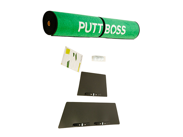 PUTT BOSS Pro Series Golf Mat + Accessories