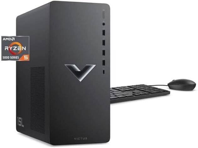 Victus by HP 15L Gaming Desktop TG02-0013w, AMD Ryzen 5 5600G, 8GB RAM, 512GB SSD, RX 6400, Win 11 Home (Open Box)