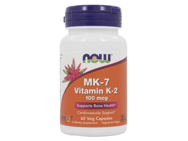 NOW Foods - MK7 Vitamin K2 100 mcg. - 60 Vegetarian Capsules