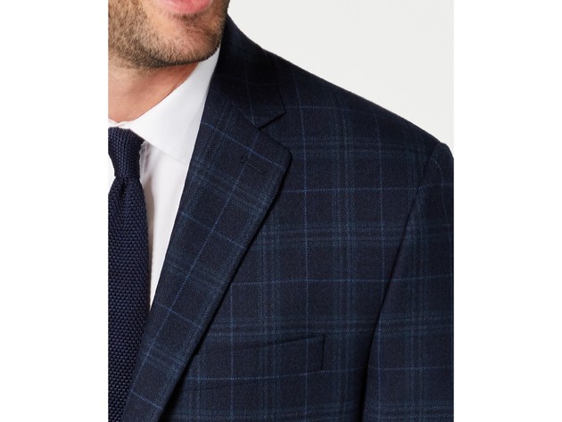 Lauren ralph lauren clearance navy plaid ultraflex jacket