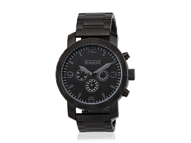 Aimant Fiji Watch (Black/Black Stainless Steel Band)