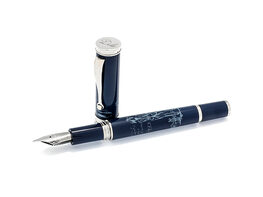 Montegrappa The Secret Life Of Dali Resin Stainless Steel Fountain Pen (Store-Display Model)