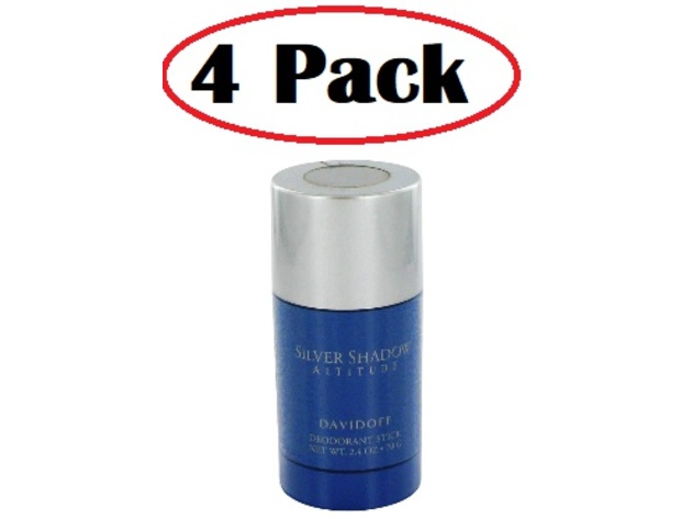 4 Pack of Silver Shadow Altitude by Davidoff Deodorant Stick 2.4 oz