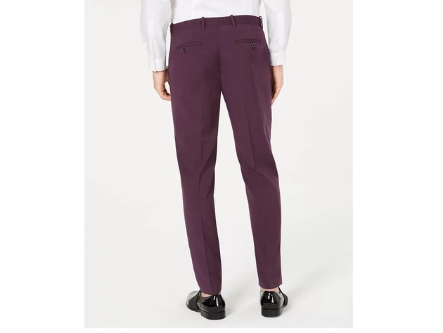 INC International Concepts Men's Slim-Fit Purple Pants Purple Size 33X30