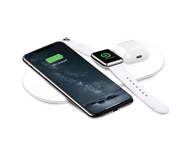 AirZeus 3-in-1 Fast Wireless Charging Pad: 2-Pack