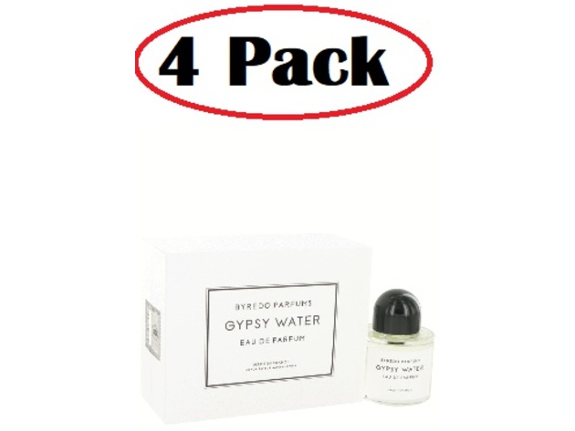 4 Pack of Byredo Gypsy Water by Byredo Eau De Parfum Spray (Unisex) 3.4 oz