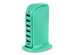 Power Tower 6-Port USB Charging Hub (Turquoise)