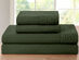 4-Piece Bamboo Blend Waffle Hem Sheet Set (Hunter Green/King)