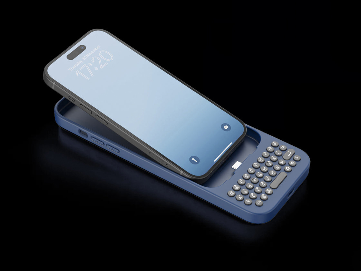 Clicks Keyboard Phone Case (Royal Ink/iPhone 15 Plus)
