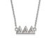 Sterling Silver Delta Delta Delta Medium Necklace