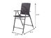 Costway 4 Piece Folding Rattan Wicker Bar Stool Chair Indoor &Outdoor Furniture - Brown