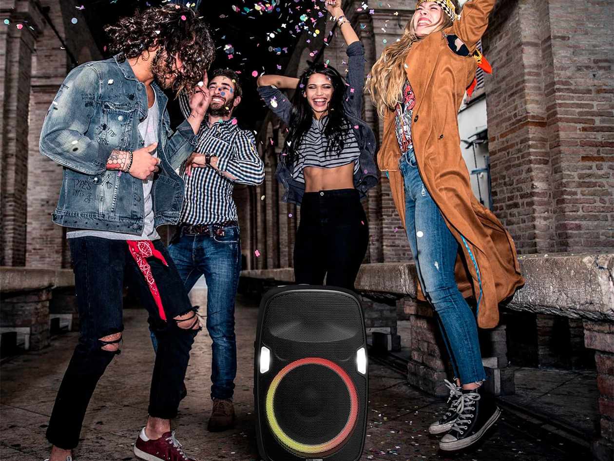 Altec Lansing SoundRover 180W Wireless Trolley Bluetooth Speaker with Microphone