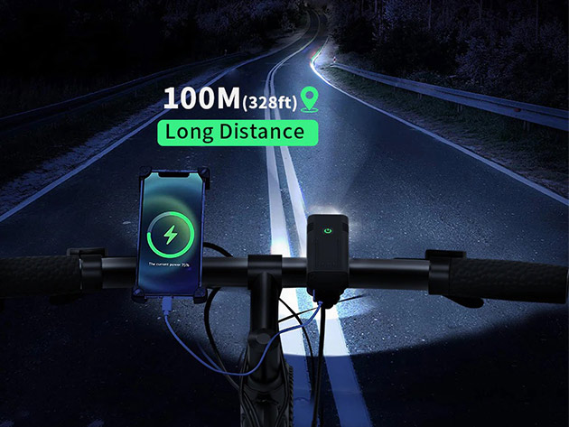 NATFIRE 10000mAh Rechargeable LED Bicycle Light