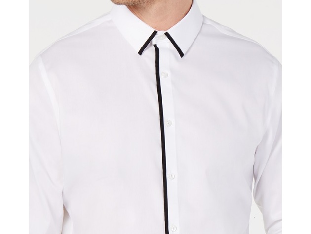 INC International Concepts Men's Victor Shirt White Size 2XB