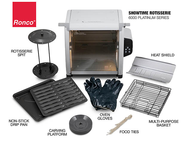 Ronco 6000 Platinum Series 12-Pound Capacity Rotisserie Oven with Digital Display