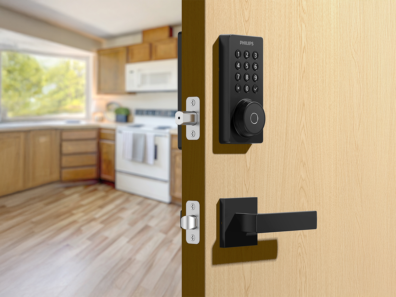 Philips 4000 Series Touchscreen Fingerprint Smart Deadbolt (Matte Black)