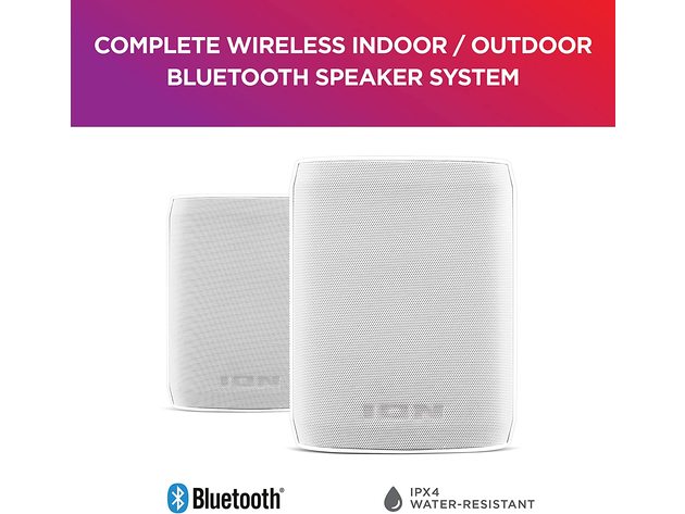 ION Insta Sound 40W Wireless Rechargeable Water Resistant Bluetooth Speaker