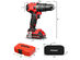 Costway 20V Cordless Brushless Hammer Drill Kit w/ 2 Ah Battery - Black+Red
