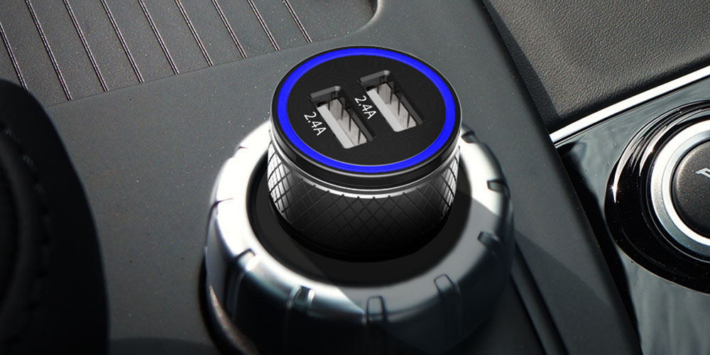 A car USB charger.