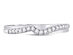 Diamond Contoured Wedding Band 1/8 Carat (ctw H-I, I1-I2) in 10K White Gold - 8