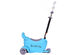 Costway Kids Scooter 3 In 1 Blue Kick Wheel Adjust Handle Bar w Storage Christmas Gift - Blue