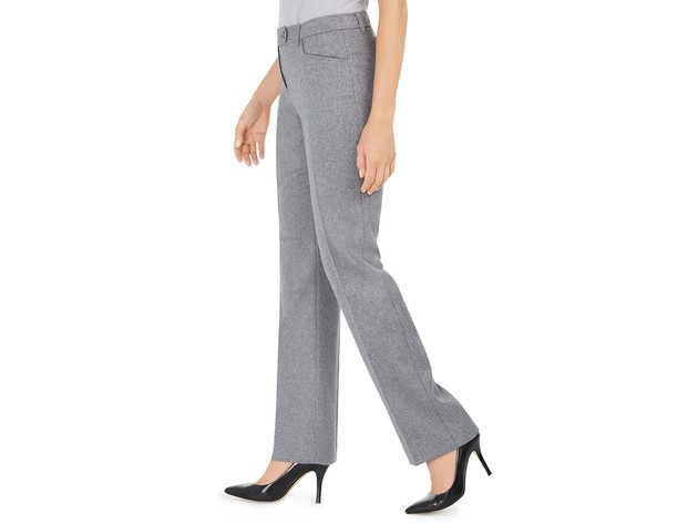 Annie Klein Women's Duke Twill Dress Pants Gray Size 12