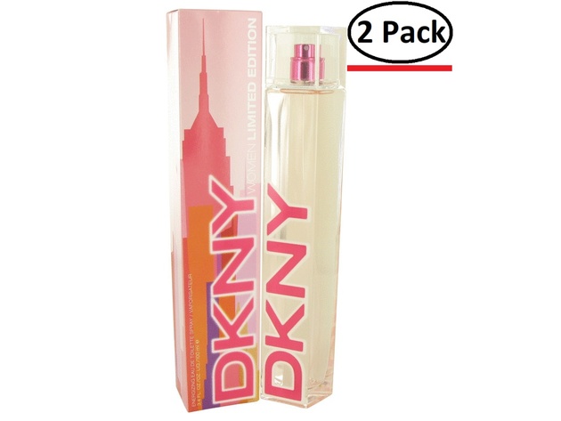 DKNY Summer by Donna Karan Energizing Eau De Toilette Spray (2016) 3.4 oz for Women (Package of 2)