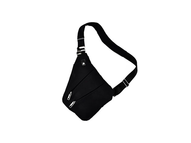 Waterproof Triangle Side Crossbody Bag (Black) | The Mary Sue