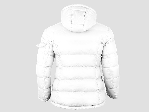 Helios Paffuto Heated Women's Coat with Power Bank (White/XL)