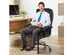 Costway Big & Tall 500lb Massage Office Chair E xecutive PU Leather Computer Desk Chair - Black