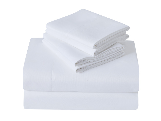 Kathy Ireland 6-Piece Brushed Microfiber Sheet Set (White/King)