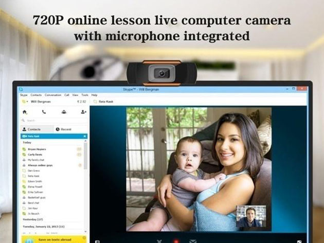 HD Webcam with Microphone