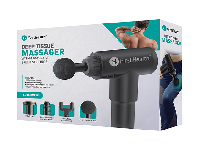 FirstHealth Deep Tissue Massager with 6 Speed Levels