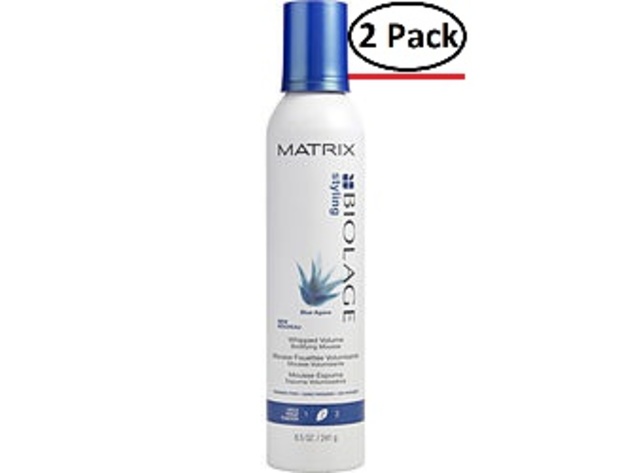 BIOLAGE by Matrix BLUE AGAVE WHIPPED VOLUME BODIFYING MOUSSE 8.5 OZ for UNISEX ---(Package Of 2)