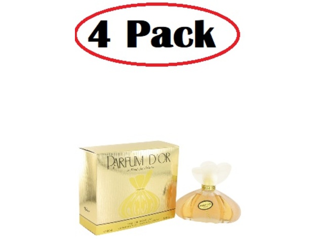 4 Pack of PARFUM D'OR by Kristel Saint Martin Eau De Parfum Spray 3.4 oz
