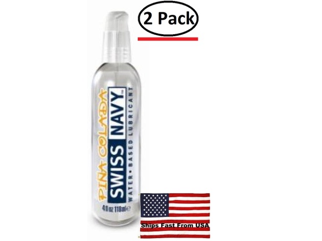 ( 2 Pack ) Swiss Navy Flavors Water Based Lubricant - Pina Colada 4 Fl. Oz.