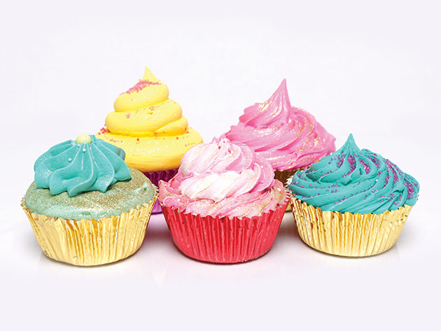 Soapy Bliss Cupcake Bath Bombs: 5-Pack