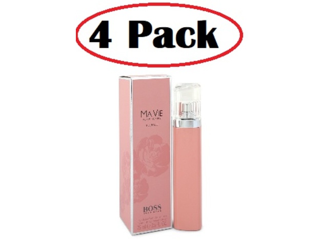4 Pack of Boss Ma Vie Florale by Hugo Boss Eau De Parfum Spray 2.5 oz
